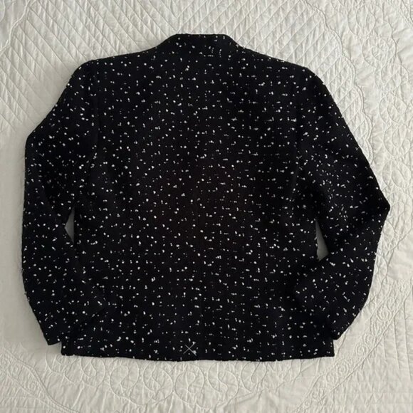 J. Crew 365 Tweed Going Out Blazer Jacket in Deepest Navy Size 8 J8119 - Picture 15 of 16